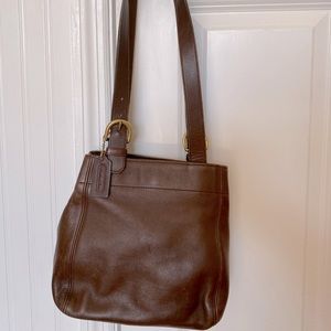 Brown Coach Shoulder Bag